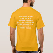 Nur Jesus kann uns Christliche Botschaft der Hoffn T-Shirt (Rückseite)