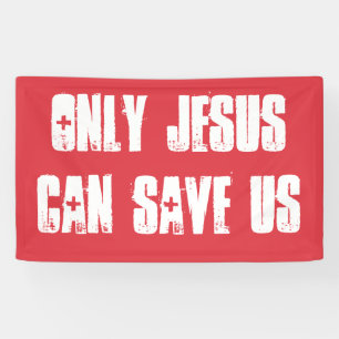 Nur Jesus kann uns Christliche Evangeliumsbotschaf Banner