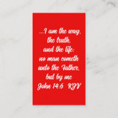 Nur Jesus kann uns den Text der Gospel-Botschaft G Visitenkarte (Rückseite)