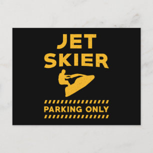 Nur Jet-Ski-Parking für Jet-Ski-Fahrer Wasser-Jet- Postkarte