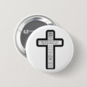 Nur John-3:16 Kreuz Button (Vorne & Hinten)