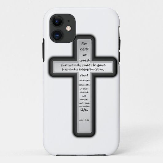 Nur John-3:16 Kreuz Case-Mate iPhone Hülle (Rückseite)