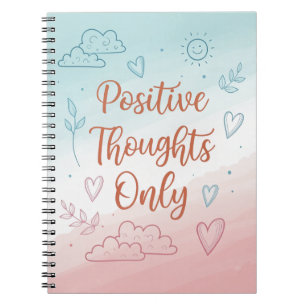 Nur Journal mit positiven Gedanken - Pastelldesign Notizblock