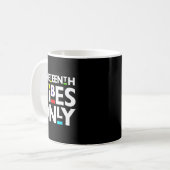nur Juneteenth Stimmung Melanin schwarze Männer Fr Kaffeetasse (Vorderseite Links)