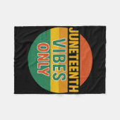 Nur Juneteenth Stimmung Schwarze Geschichte 19. Ju Fleecedecke (Vorderseite (Horizontal))