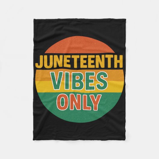 Nur Juneteenth Stimmung Schwarze Geschichte 19. Ju Fleecedecke (Vorderseite)