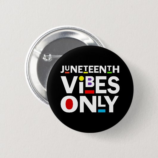 NUR JUNETEENTH VIBES BUTTON (Vorne & Hinten)