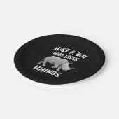 Nur Junge, der Lieben Rhinos Tiergeschenk Pappteller (Schrägansicht)