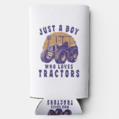 Nur Junge, der Lieben Traktoren Farm Trucks Selters Dosenkühler (Rückseite)