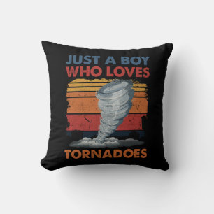 Nur Junge, die Lieben Tornado Art Weather Storm To Kissen