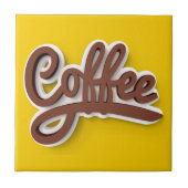 Nur Kaffee! ☕️ Fliese (Vorderseite)