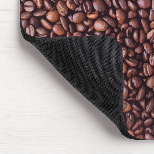 Nur Kaffeebohnen Mousepad (Ecke)