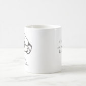 nur Kaffeesüchtige Kaffeetasse (Mittel)