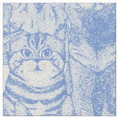 nur Kätzchen blau Stoff (Nahaufnahme)