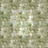 nur Kätzchen grün Stoff (Kachel)