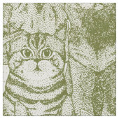 nur Kätzchen grün Stoff (Nahaufnahme)