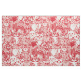 nur Kätzchen karminrot Stoff (Fat Quarter (45,7 x 55,9 cm))