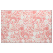 nur Kätzchen Korallenrosa Stoff (Fat Quarter (45,7 x 55,9 cm))