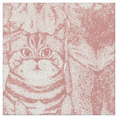 nur Kätzchen Rose pink Stoff (Nahaufnahme)