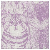 nur Kätzchen violett Stoff (Nahaufnahme)