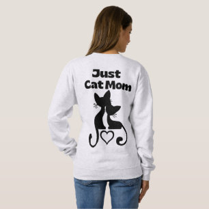 Nur Katzenmutter – Minimales süßes Katzenliebhaber Sweatshirt
