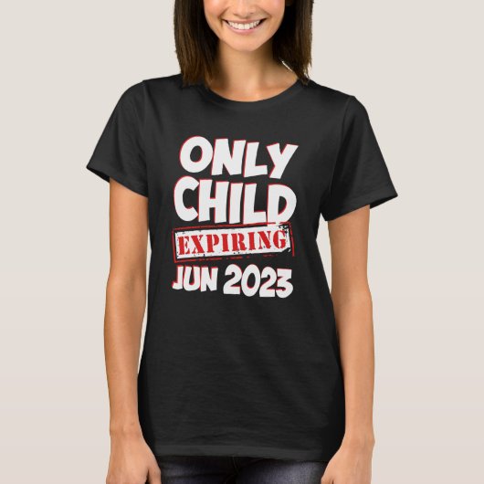 Nur Kind bis Juni 2023 Big Bro Sis Ankündigung T-Shirt (Vorderseite)