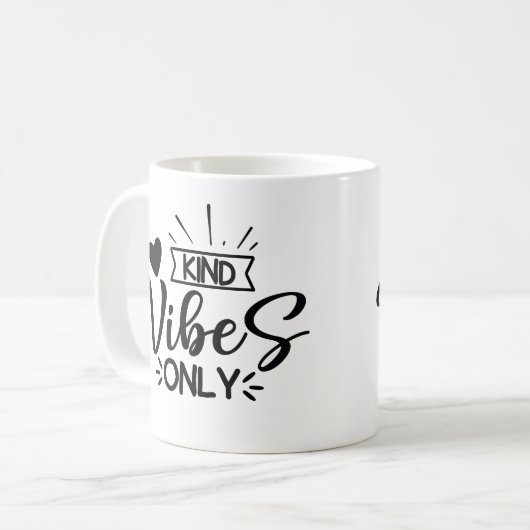 Nur Kind Vibes Kaffeetasse (Vorderseite Links)