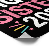 Nur Kinder überquerten große Schwester 2026 T-shir Poster (Ecke)