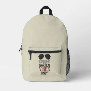 Nur Kindergarten Vibes Zurück zur Schule Bedruckter Rucksack