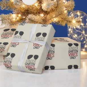 Nur Kindergarten Vibes Zurück zur Schule Geschenkpapier