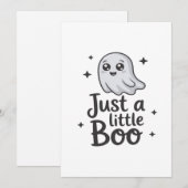 Nur kleines Boo lustiges Design Feiertagskarte (Vorne/Hinten)