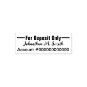 Nur Kontonummer für Einzahlung Permastempel (Design)