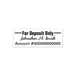 Nur Kontonummer für Einzahlung Permastempel