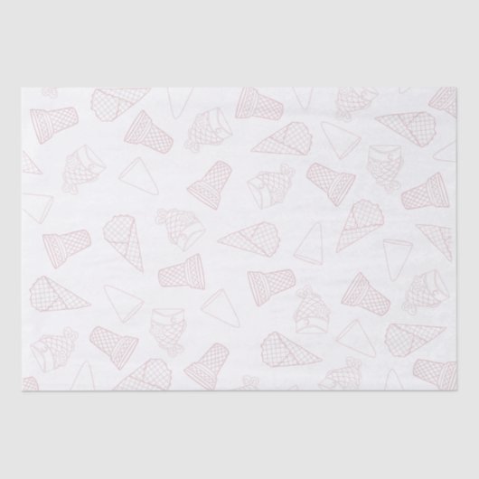 Nur Konus rosa Gewebe Papier (Vorderseite)