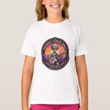 Nur kosmische Vibes | Lustiges Alien-Rockstar-T-Sh
