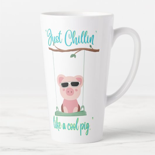 Nur Kühlung - Zitat von Schweinen Milchtasse (Rechts)