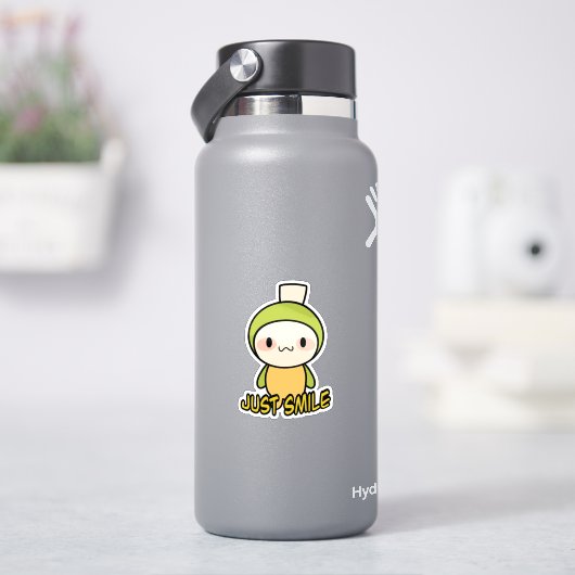 Nur lächeln aufkleber (HydroFlask)