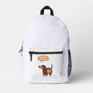 nur lächeln, gratis Foto Bedruckter Rucksack