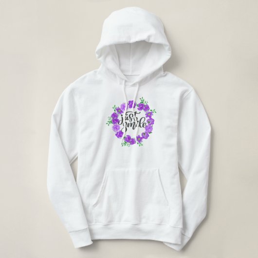 Nur lächeln hoodie (Design vorne)