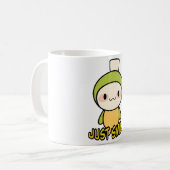 Nur lächeln kaffeetasse (Vorderseite Links)