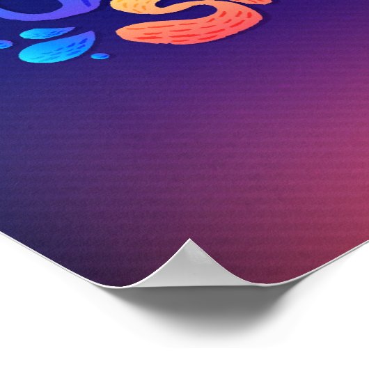 Nur lächeln poster (Ecke)