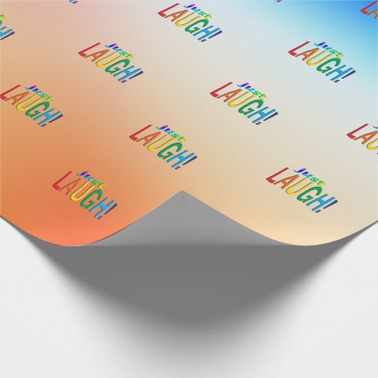 Nur lachen geschenkpapier (Ecke)