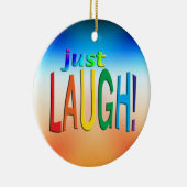 Nur lachen keramik ornament (Rechts)