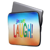 Nur lachen laptopschutzhülle (Vorderseite Links)