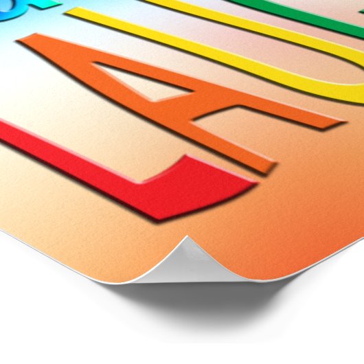 Nur lachen poster (Ecke)