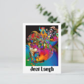 Nur lachen postkarte (Stehend Vorderseite)