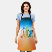 Nur lachen schürze (Getragen)