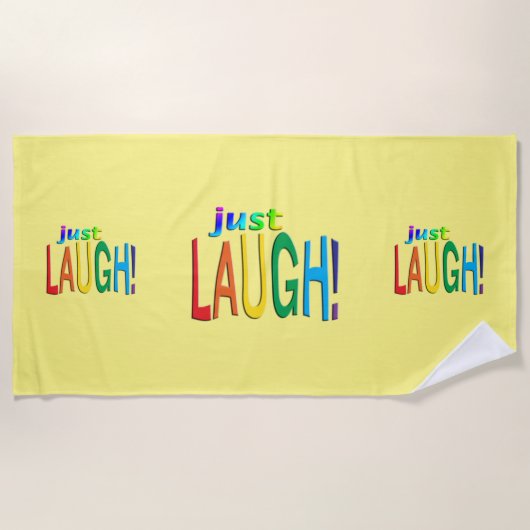 Nur lachen strandtuch (Vorderseite)