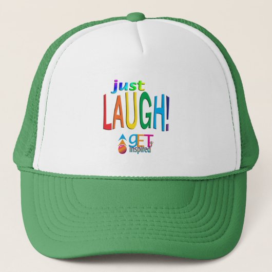 Nur lachen truckerkappe (Vorderseite)