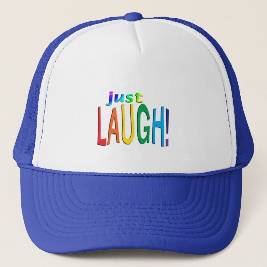 Nur lachen truckerkappe (Vorderseite)